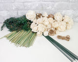 Juniper Bridesmaid Bouquet - Sola Wood Flowers