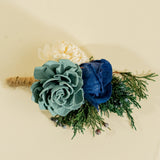 Juniper Groom's Boutonniere - Sola Wood Flowers
