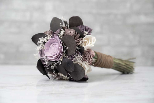 lavender flower bouquet images Lilac and Lavender Finished Bouquet – Sola Wood Flowers