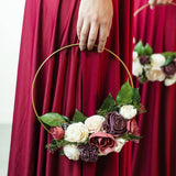 Love Story Hoop Bouquet - Sola Wood Flowers