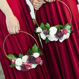 Love Story Hoop Bouquet - Sola Wood Flowers