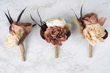 Majestic Boutonniere (Set of 3) - Sola Wood Flowers