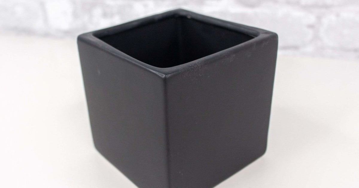 Matte Cube Ceramic Container (Multiple Colors) – Sola Wood Flowers