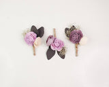 Melrose Magic Boutonniere (Set of 3) - Sola Wood Flowers