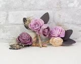 Melrose Magic Boutonniere (Set of 3) - Sola Wood Flowers