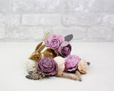 Melrose Magic Boutonniere (Set of 3) - Sola Wood Flowers