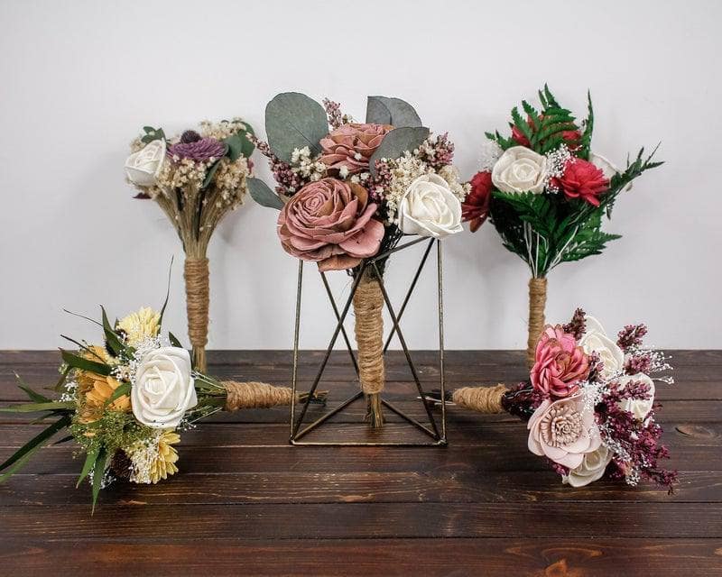 Mini Posy Finished Bouquet (Multiple Color Options) – Sola Wood Flowers
