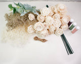 Nearly Nude Bridal Bouquet - Sola Wood Flowers