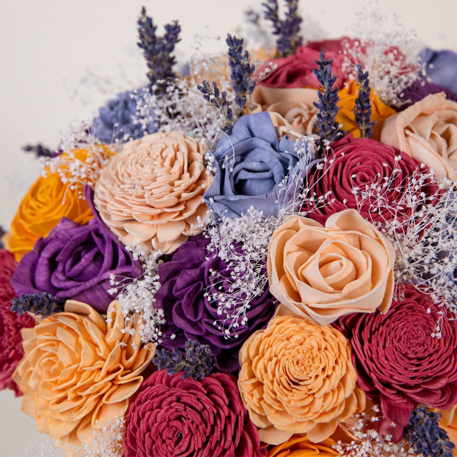 Peach Dawn Bridal Bouquet – Sola Wood Flowers