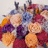 Peach Dawn Bridal Bouquet - Sola Wood Flowers