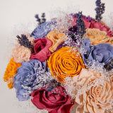 Peach Dawn Bridesmaid Bouquet - Sola Wood Flowers
