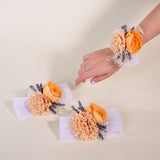 Peach Dawn Corsage (Set Of 3) - Sola Wood Flowers