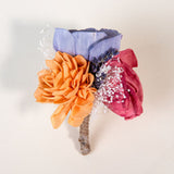 Peach Dawn Groom's Boutonniere - Sola Wood Flowers