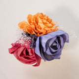 Peach Dawn Groom's Boutonniere - Sola Wood Flowers