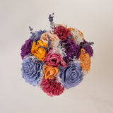 Peach Dawn Mini Bouquet - Sola Wood Flowers