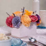 Peach Dawn Wedding Centerpiece - Sola Wood Flowers