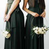 Perfect Simplicity Hoop Bouquet - Sola Wood Flowers
