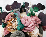 Plum Perfect Centerpiece Craft Kit - Sola Wood Flowers