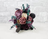 Preserved Silver Dollar Eucalyptus - Plum/Purple - Sola Wood Flowers