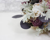 Preserved Silver Dollar Eucalyptus - Plum/Purple - Sola Wood Flowers