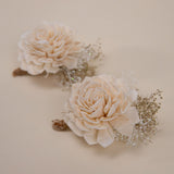 Pure Elegance Father's Boutonniere (Set of 2) - Sola Wood Flowers