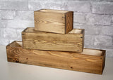 Rectangle Centerpiece Box - Sola Wood Flowers