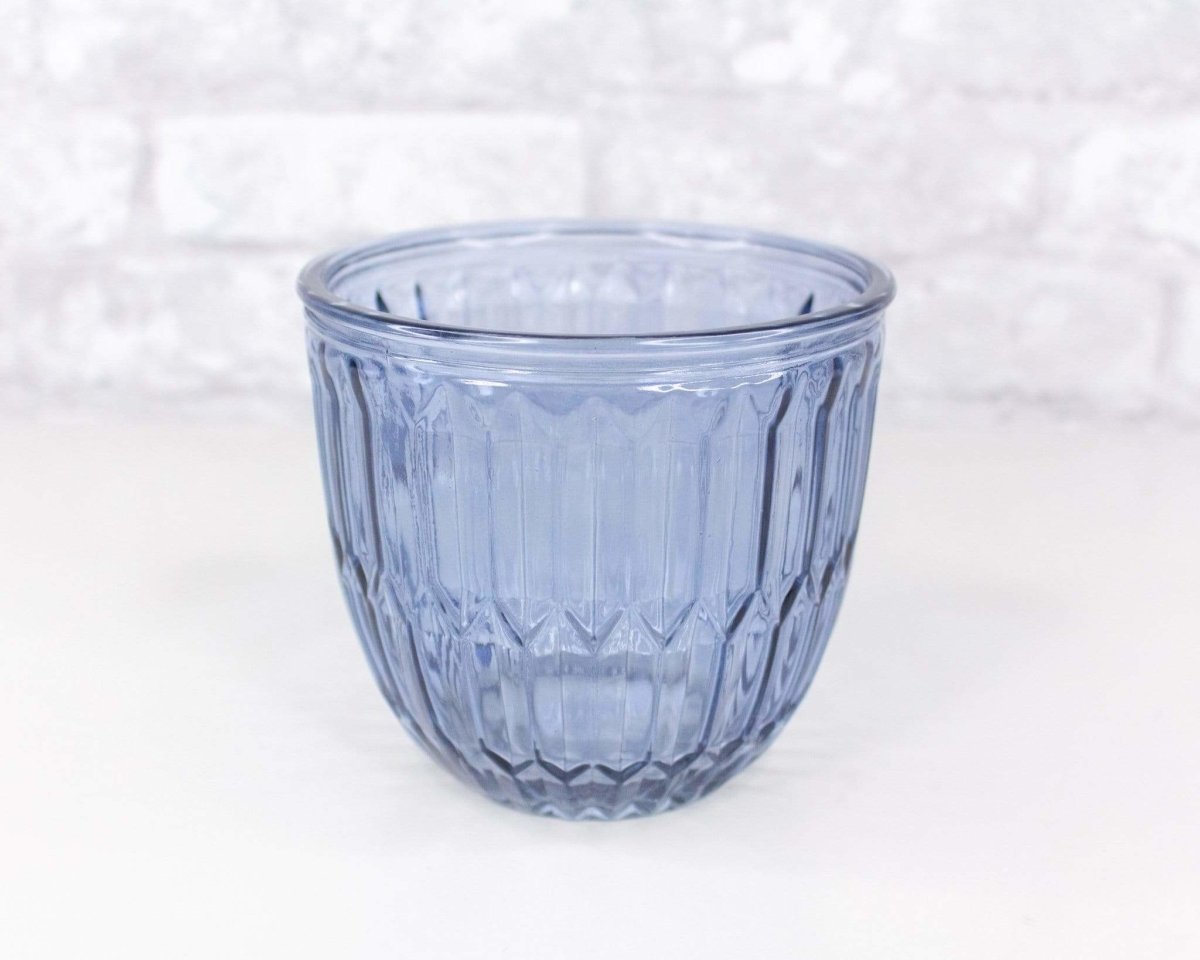 Round Embossed Glass Pot (Multiple Colors) – Sola Wood Flowers