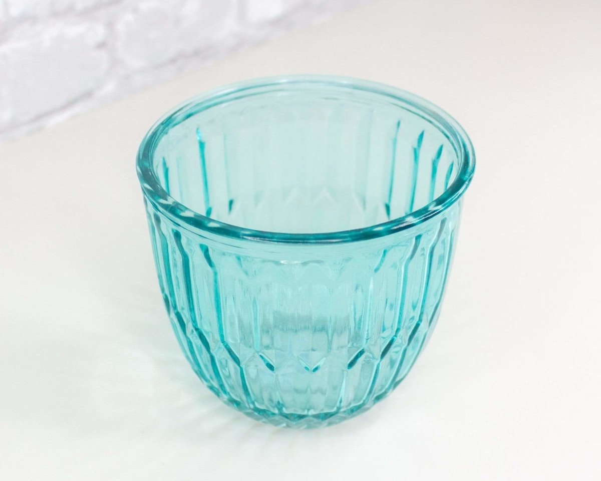 Round Embossed Glass Pot (Multiple Colors) – Sola Wood Flowers