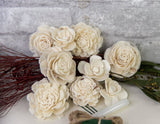 Rustic Chic Boutonniere (Set of 3) - Sola Wood Flowers