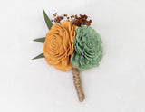 Rustic Chic Boutonniere (Set of 3) - Sola Wood Flowers