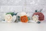 Rustic Chic Corsage (Set of 3) - Sola Wood Flowers