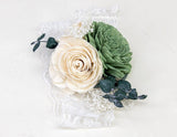 Rustic Chic Corsage (Set of 3) - Sola Wood Flowers