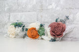 Rustic Chic Corsage (Set of 3) - Sola Wood Flowers