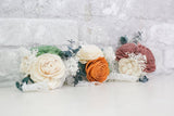 Rustic Chic Corsage (Set of 3) - Sola Wood Flowers