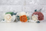 Rustic Chic Corsage (Set of 3) - Sola Wood Flowers