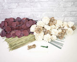 Rustic Red Bouquet - Sola Wood Flowers