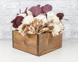 Rustic Red Centerpiece - Sola Wood Flowers