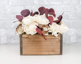 Rustic Red Centerpiece - Sola Wood Flowers