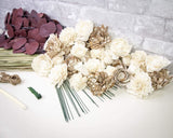 Rustic Red Centerpiece - Sola Wood Flowers