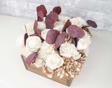 Rustic Red Centerpiece - Sola Wood Flowers