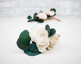 Silver Boutonniere Craft Kit (Set Of 3) - Sola Wood Flowers