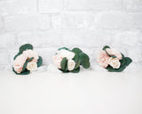 Silver Corsage Craft Kit (Set Of 3) - Sola Wood Flowers