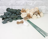 Silver Mini Bouquet - Sola Wood Flowers