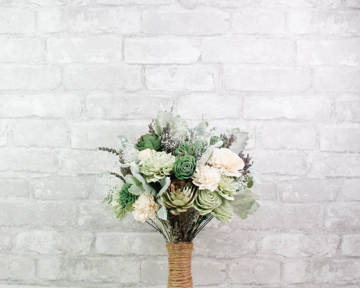 Silver Sage Bridal Bouquet – Sola-Flowers