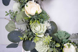 Silver Sage Wreath (Large) - Sola Wood Flowers
