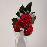 Simply Red Finished Bouquet - Sola Wood Flowers
