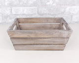 Slatted Rectangle Wood Planter (Multiple Sizes) - Sola Wood Flowers