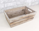 Slatted Rectangle Wood Planter (Multiple Sizes) - Sola Wood Flowers