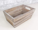 Slatted Rectangle Wood Planter (Multiple Sizes) - Sola Wood Flowers