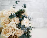 Snowberry Bouquet Kit - Sola Wood Flowers